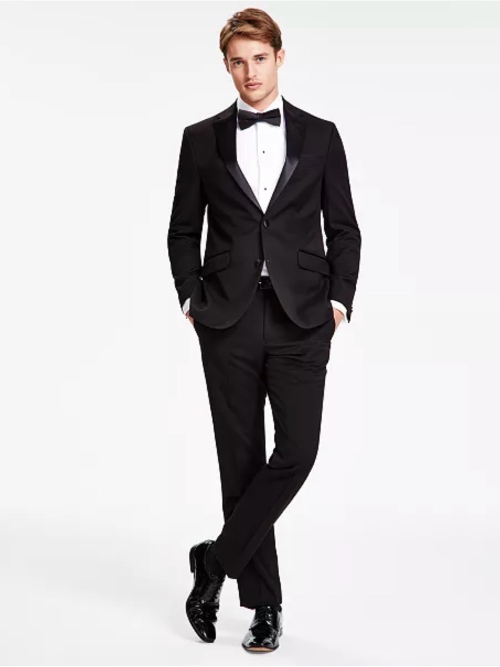 Kenneth Cole Reaction Men’s Slim Fit Ready Flex Nested Tuxedo
